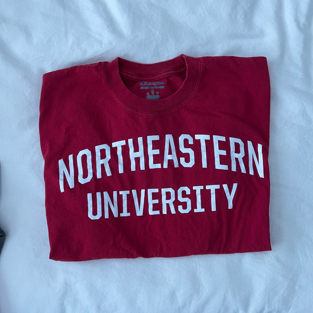 Northeastern Red Long Sleeve T-Shirt